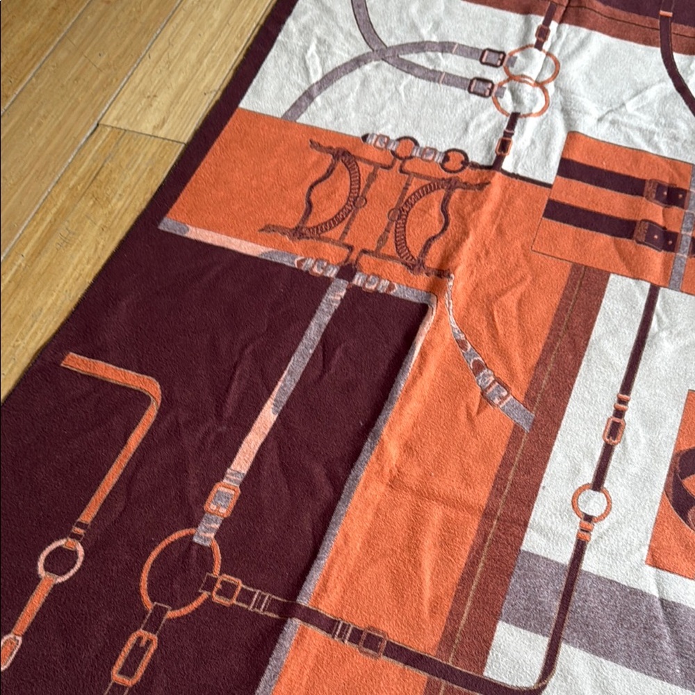 Equestrian scarf/wrap, silk, excellent condition